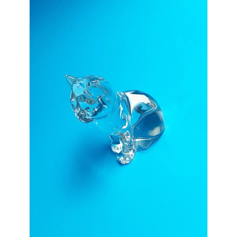 Vintage Crystal Cat Home Decor